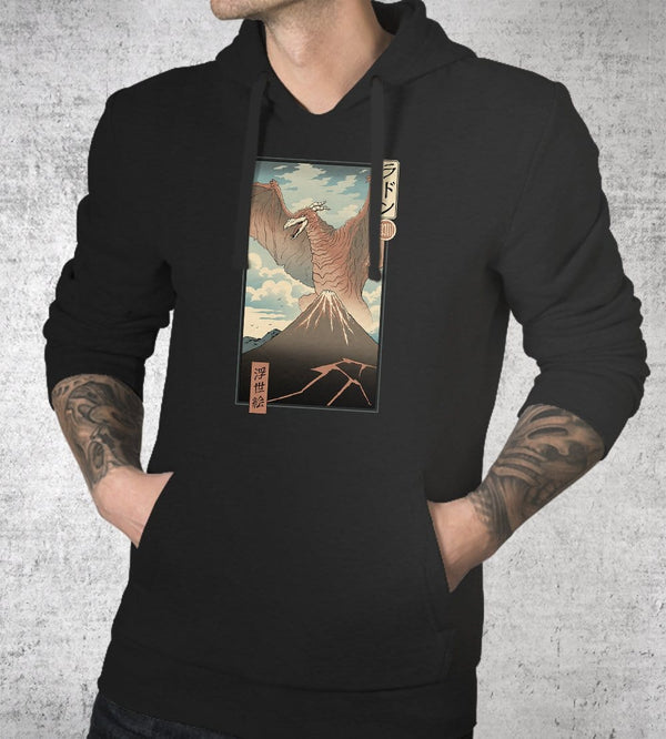 Irradiated Kaiju Ukiyo-e Hoodies by Vincent Trinidad - Pixel Empire