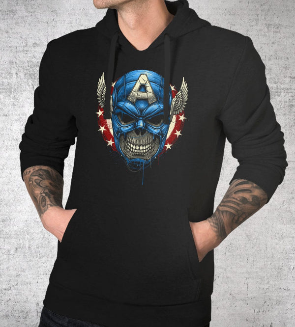 Star Spangled Skull Hoodies by Glitchy Gorilla - Pixel Empire