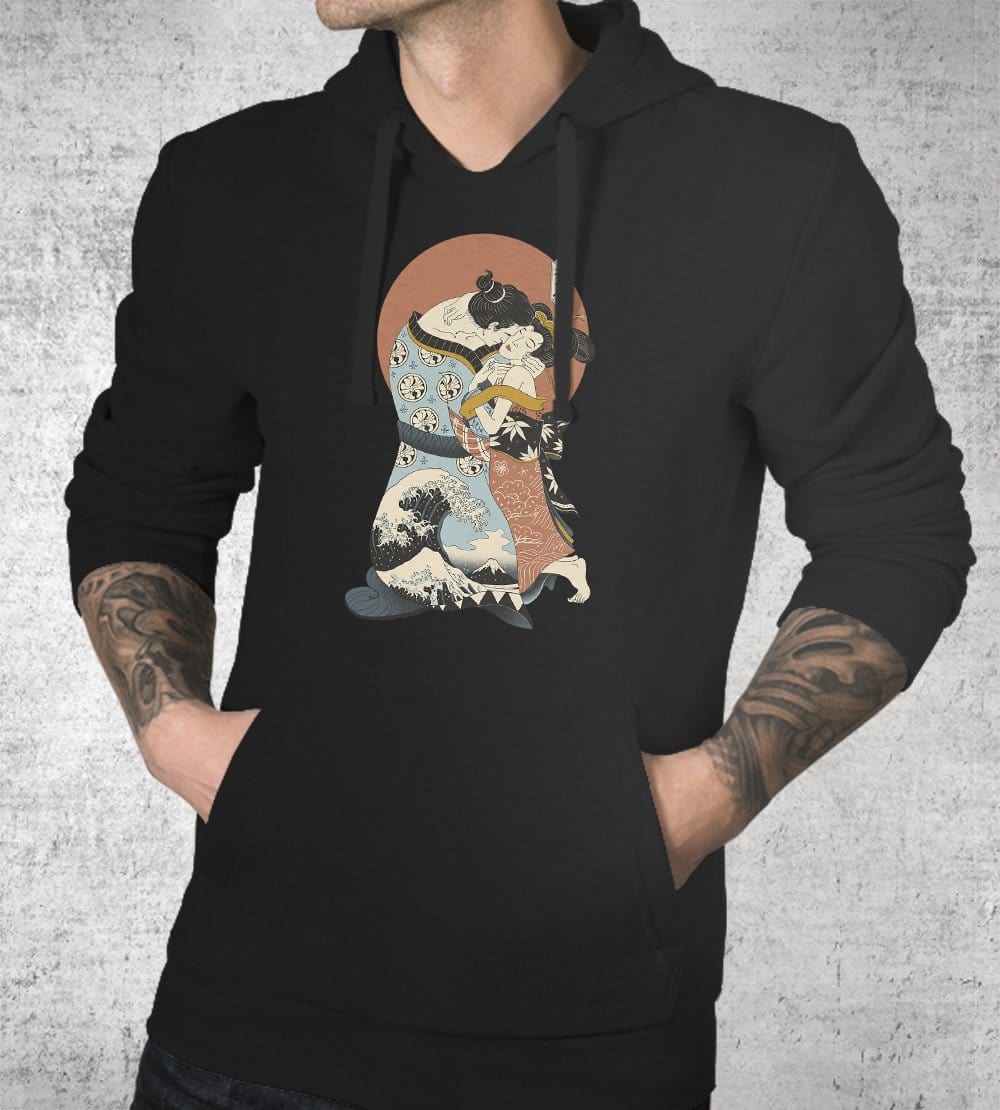 The Kiss Ukiyo-e Hoodies by Vincent Trinidad - Pixel Empire