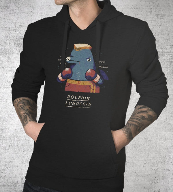 Dolphin Lundgren Hoodies by Louis Roskosch - Pixel Empire