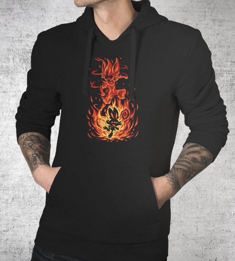 The Fire Bunny Within Hoodies by Techranova - Pixel Empire