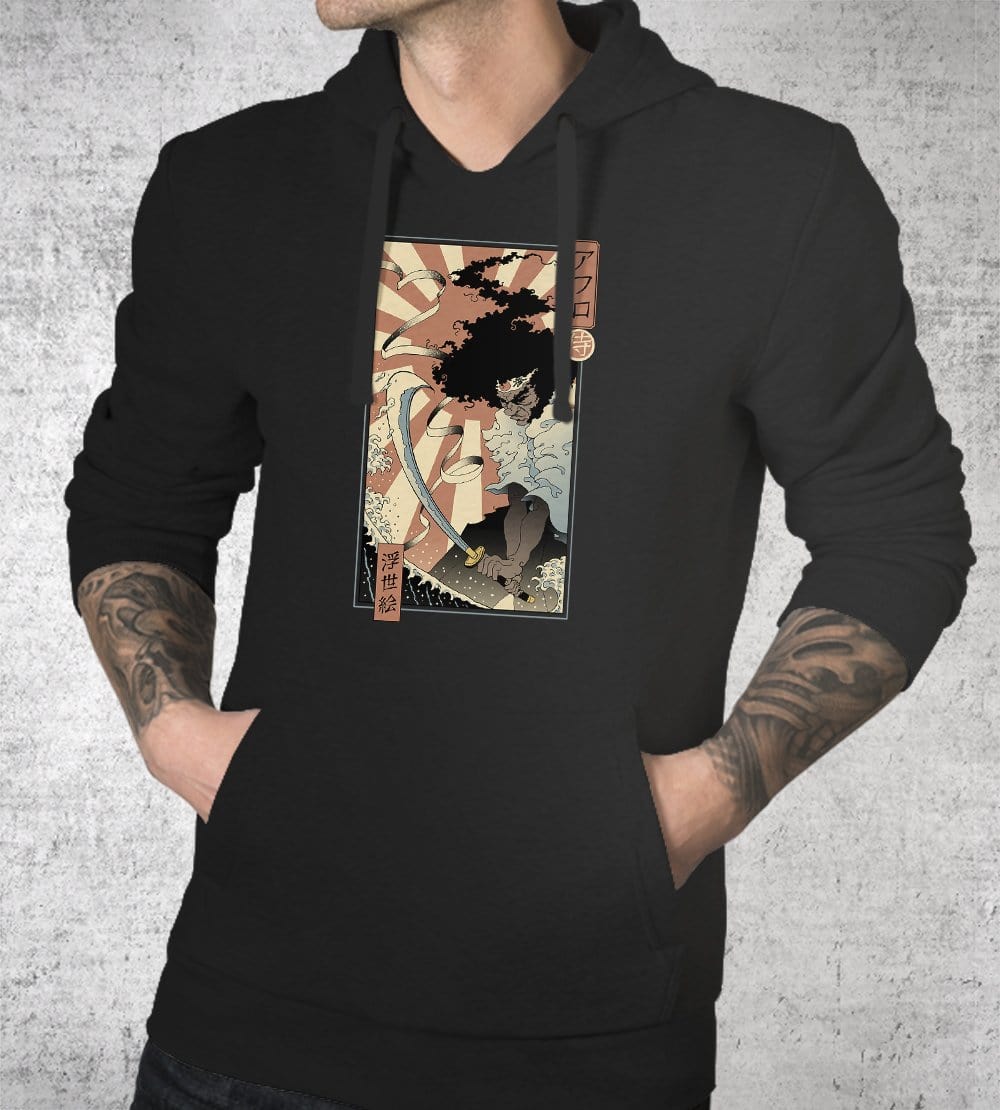 Afro Ukiyo-e Hoodies by Vincent Trinidad - Pixel Empire