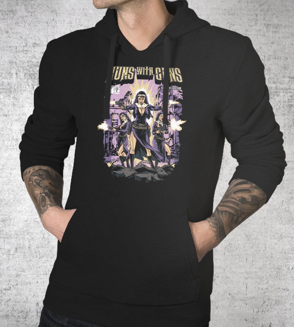 Nuns With Guns Hoodies by Chris Phillips - Pixel Empire