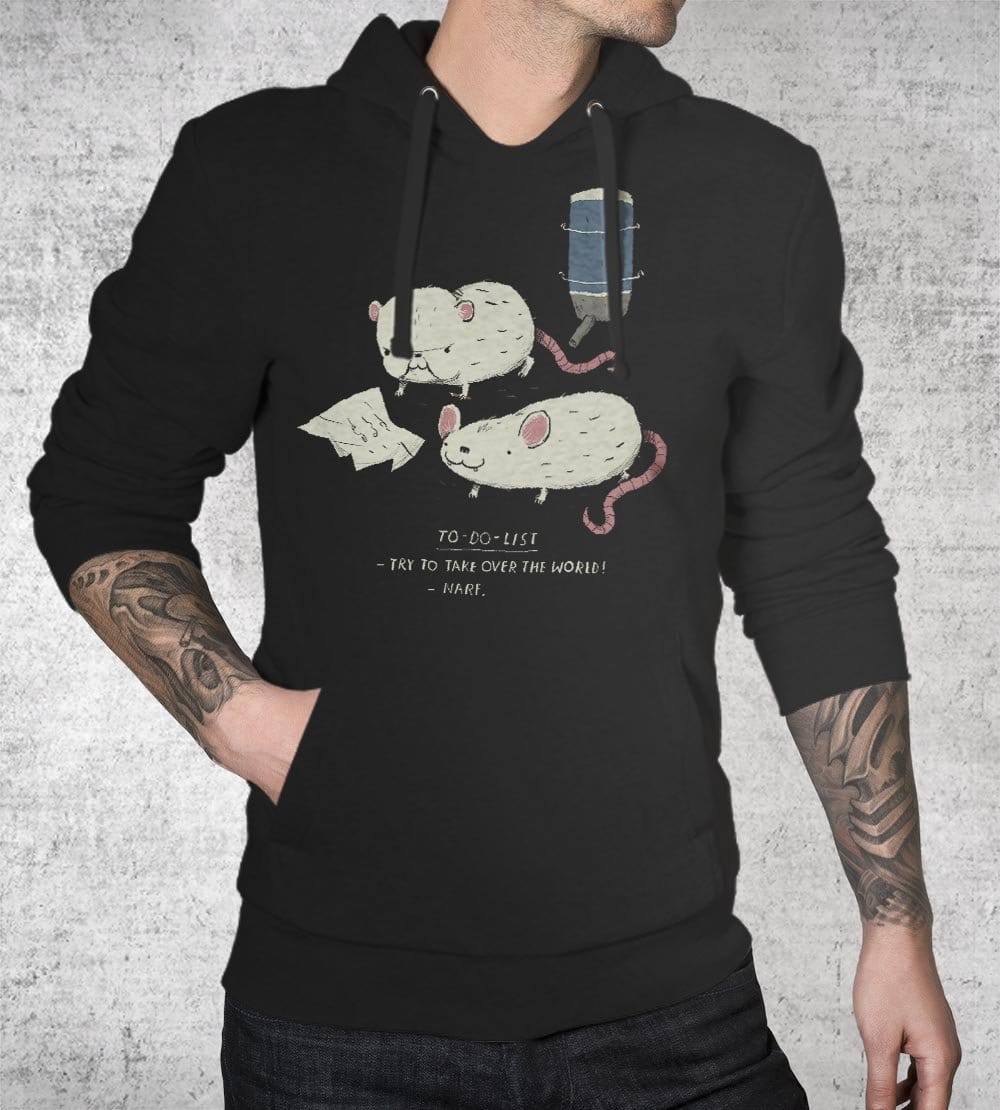 Pinky & the Brain To Do List Hoodies by Louis Roskosch - Pixel Empire