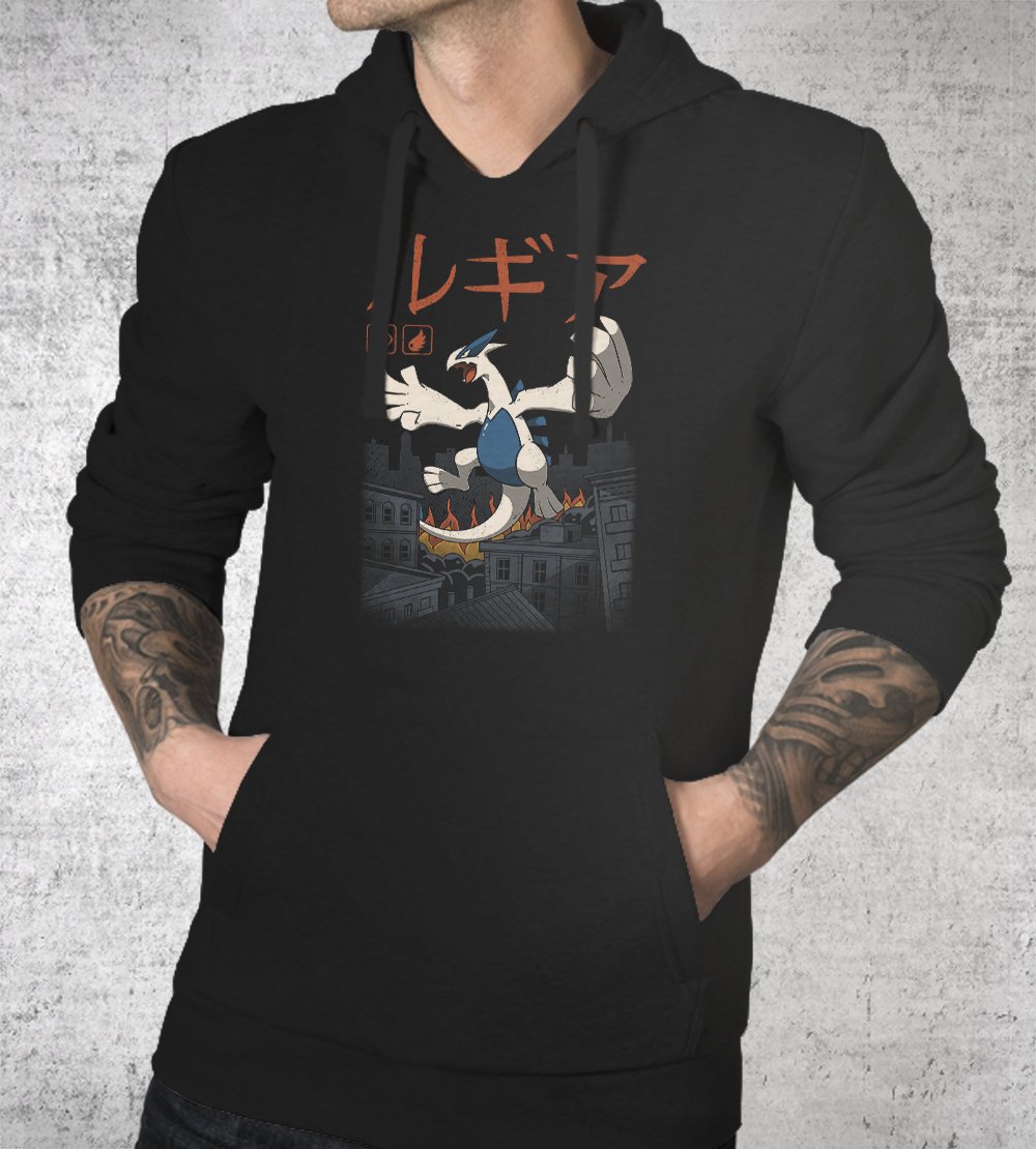 Legendary Psychic Flying Kaiju Hoodies by Vincent Trinidad - Pixel Empire