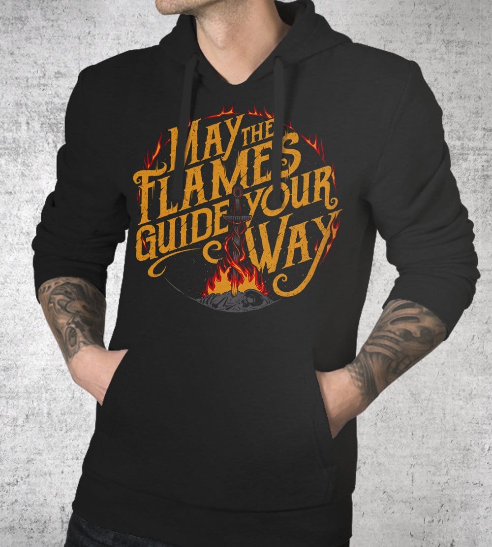 The Flames Guide Me Hoodies by StudioM6 - Pixel Empire