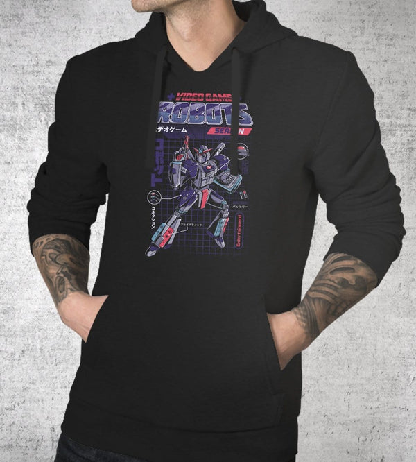 Video Game Robot - Model N Hoodies by Ilustrata - Pixel Empire