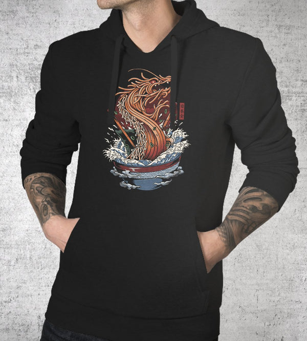 Dragon Ramen Hoodies by Ilustrata - Pixel Empire