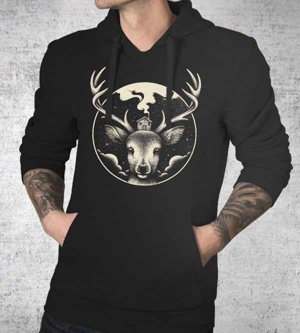 Deer Home Hoodies by Enkel Dika - Pixel Empire