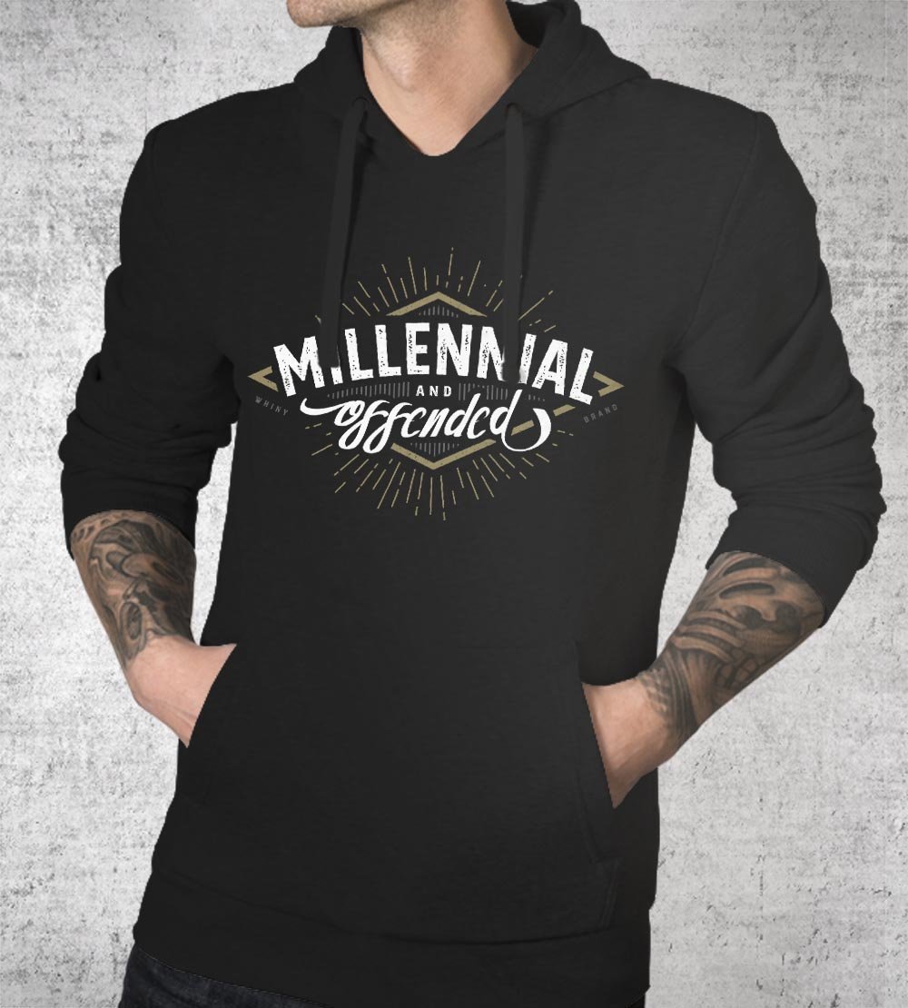 Millennial and Offended Hoodies by Barrett Biggers - Pixel Empire