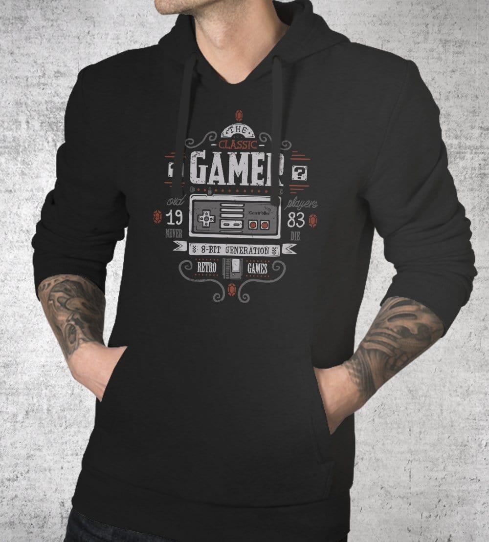 Classic Gamer Hoodies by Typhoonic - Pixel Empire