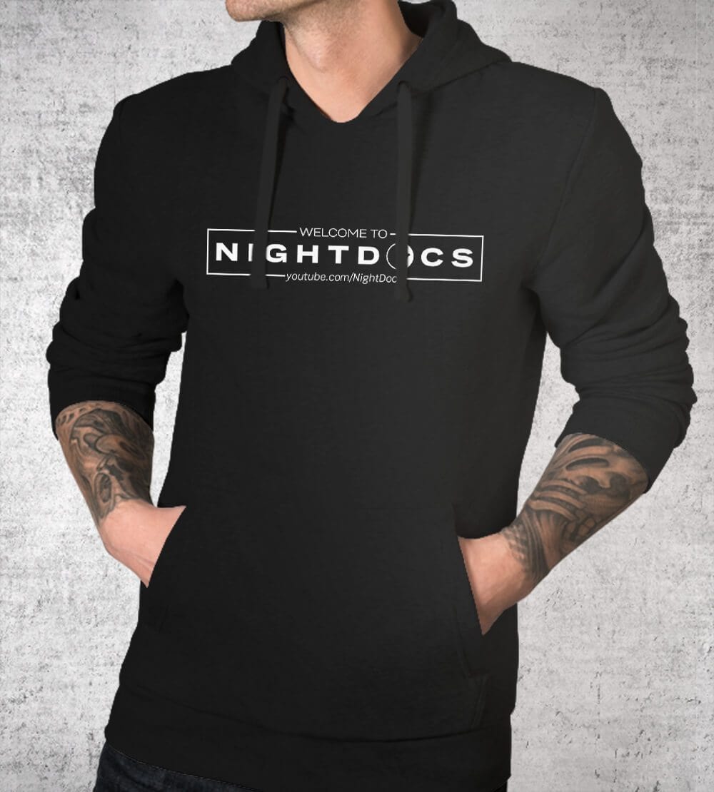 NightDocs Logo II Hoodies by NightDocs - Pixel Empire