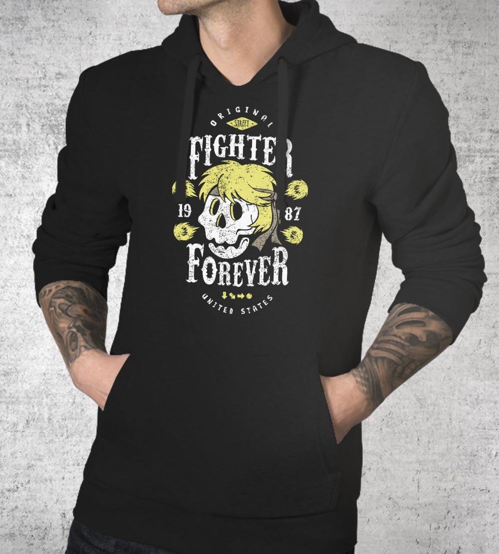 Fighter Ken Forever Hoodies by Olipop - Pixel Empire