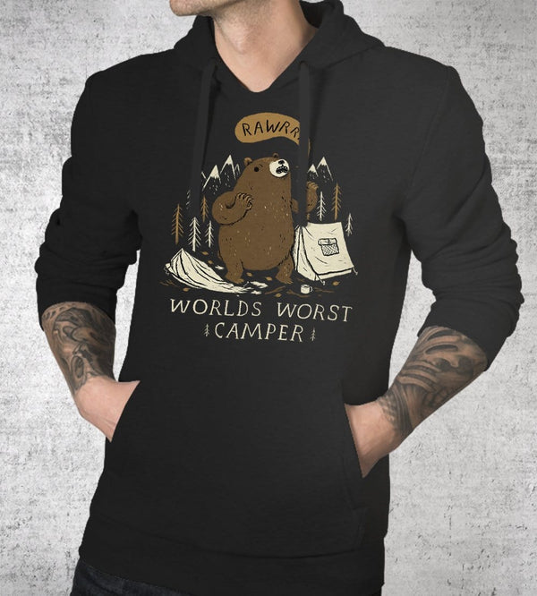 World's Worst Camper Hoodies by Louis Roskosch - Pixel Empire