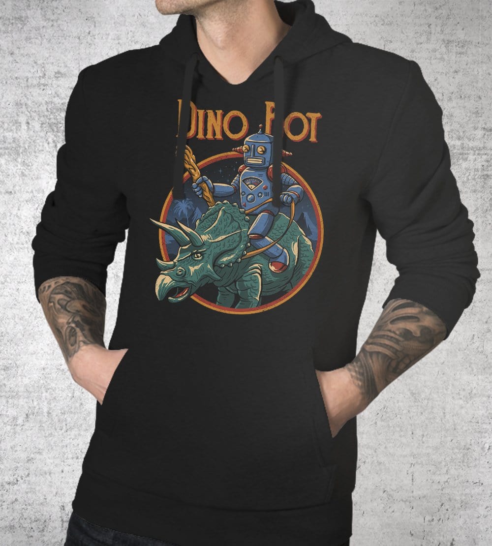 Dino Bot 2 Hoodies by Vincent Trinidad - Pixel Empire