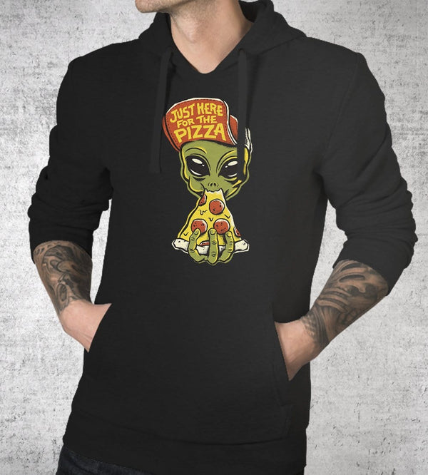 Here For Pizza Hoodies by Chris Phillips - Pixel Empire
