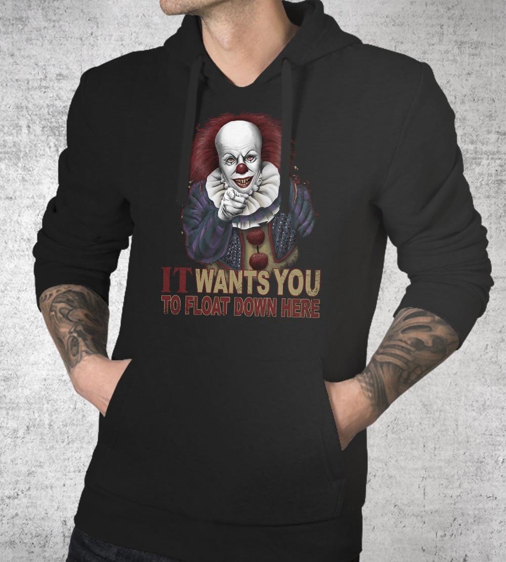 Float Down Here Hoodies by Saqman - Pixel Empire