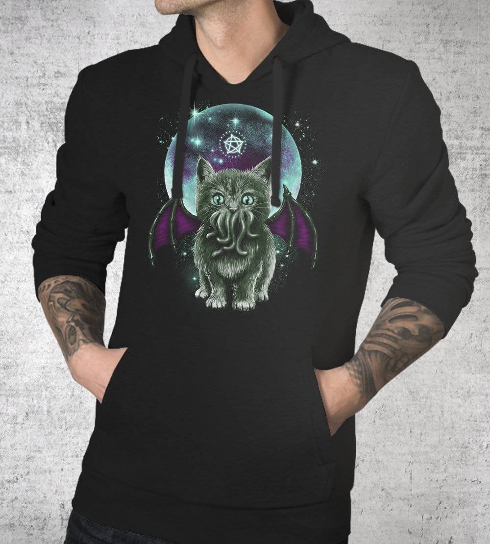 Cosmic Purrrcraft Hoodies by Vincent Trinidad - Pixel Empire