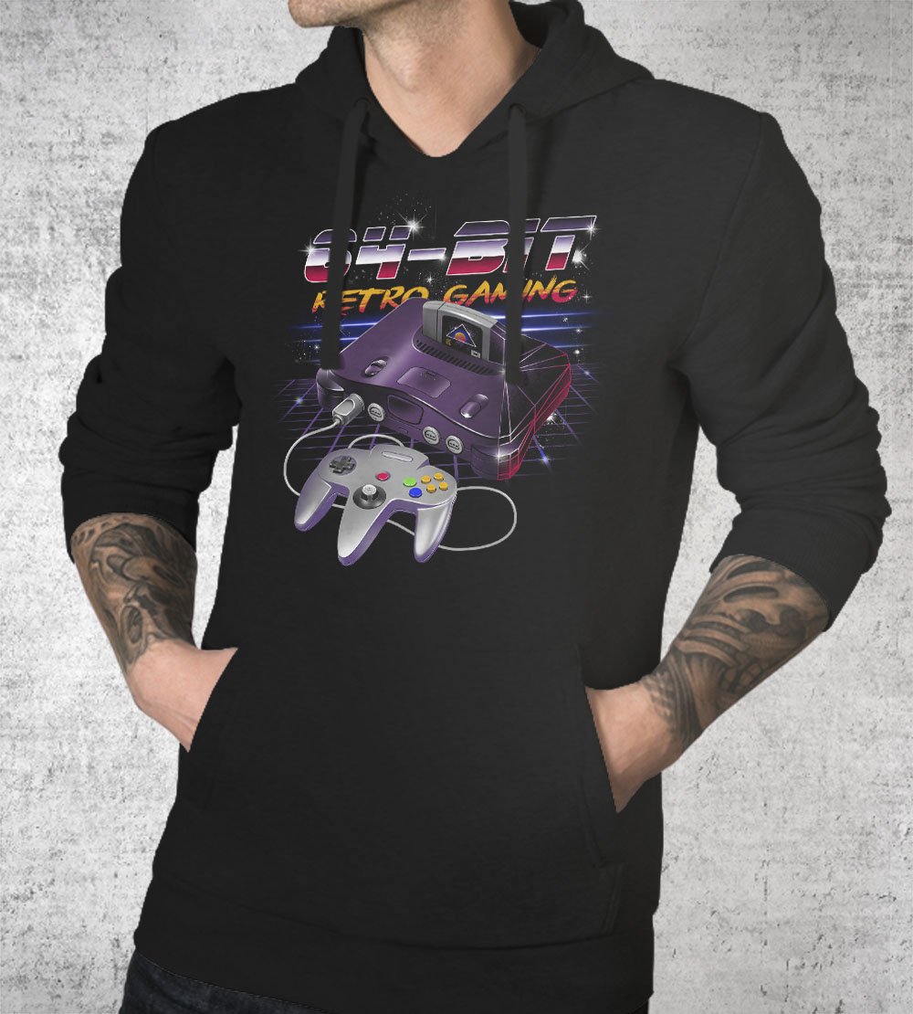 64-Bit Retro Gaming Hoodies by Vincent Trinidad - Pixel Empire