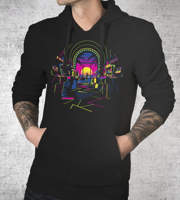 Play All Night Hoodies by Javi Ramos - Pixel Empire