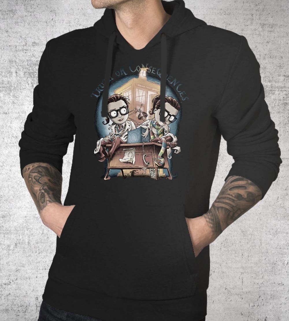 Truth Or Consequences Hoodies by Saqman - Pixel Empire
