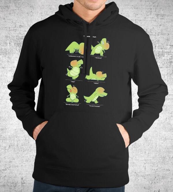 T-Rex Yoga Hoodies by Anna-Maria Jung - Pixel Empire