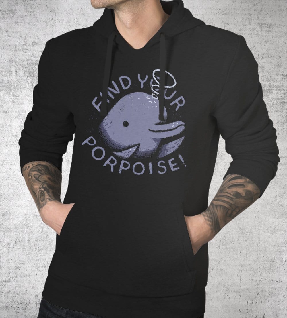 Find Your Porpoise Hoodies by Louis Roskosch - Pixel Empire
