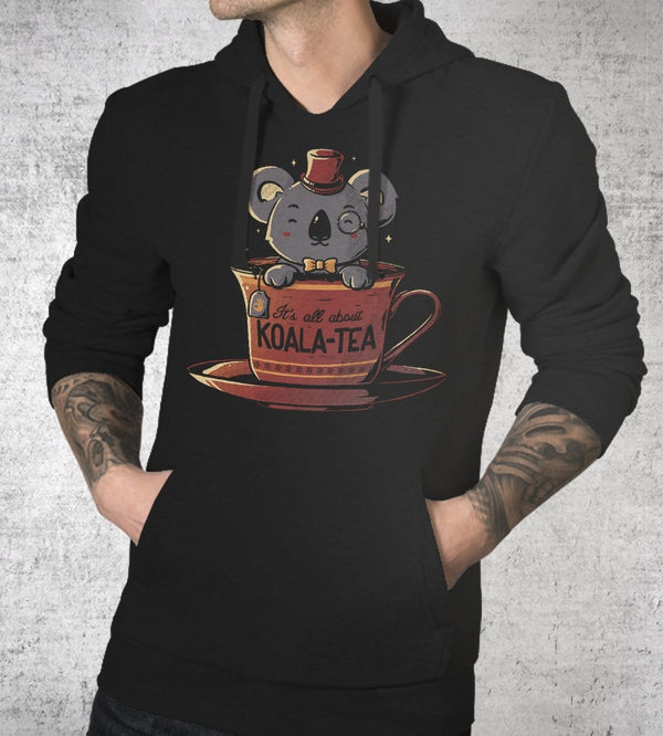 Koala Tea Hoodies by Eduardo Ely - Pixel Empire