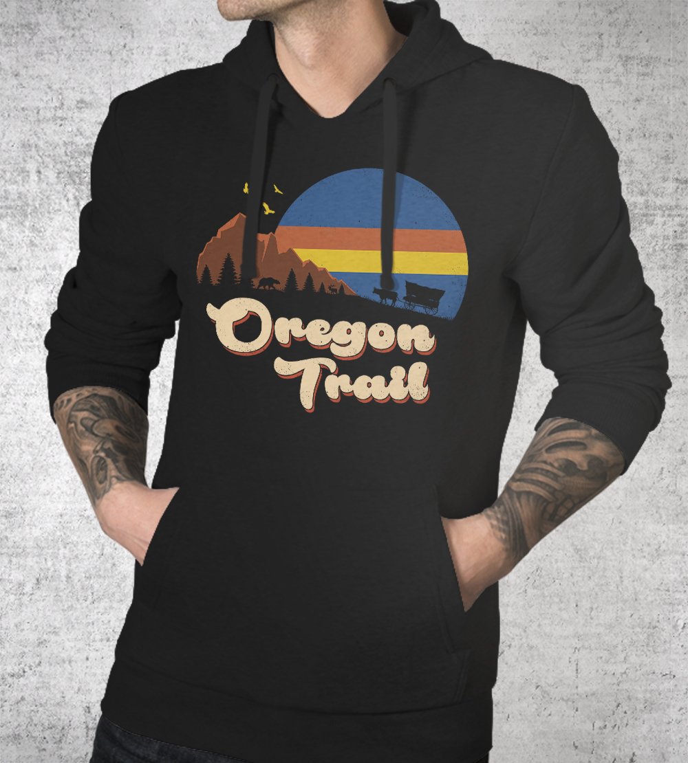 Retro Oregon Trail Hoodies by Vincent Trinidad - Pixel Empire