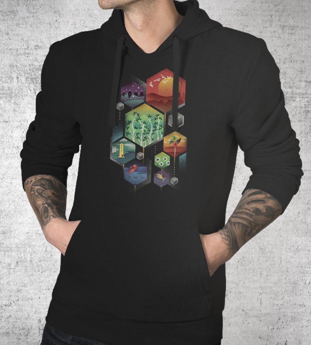 Geometrical Hoodies by Dan Elijah Fajardo - Pixel Empire