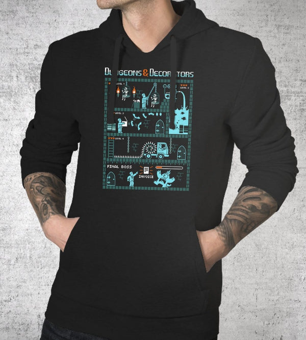Dungeons And Decorators Hoodies by Eduardo San Gil - Pixel Empire