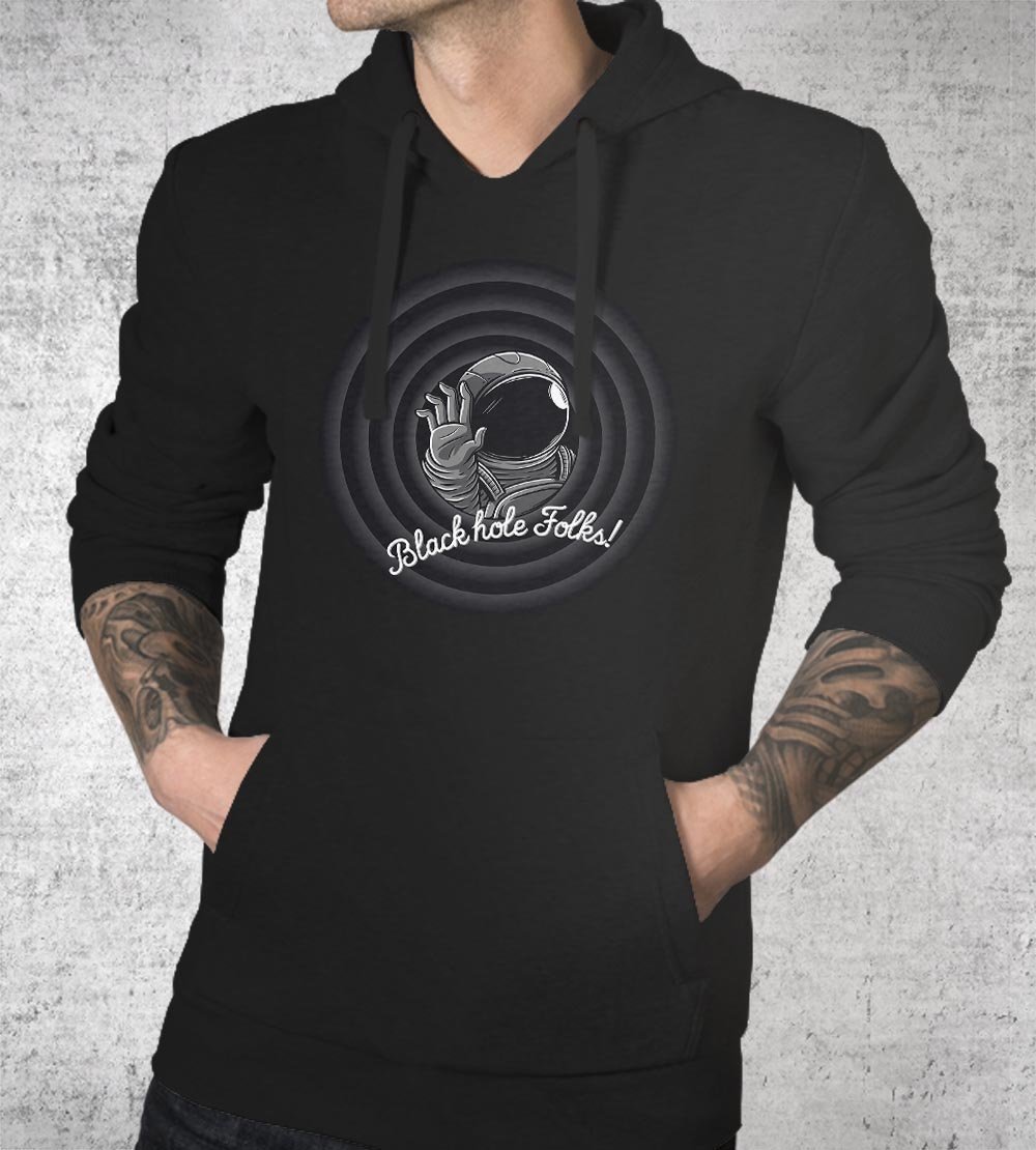 Black Hole Folks Hoodies by Elia Colombo - Pixel Empire