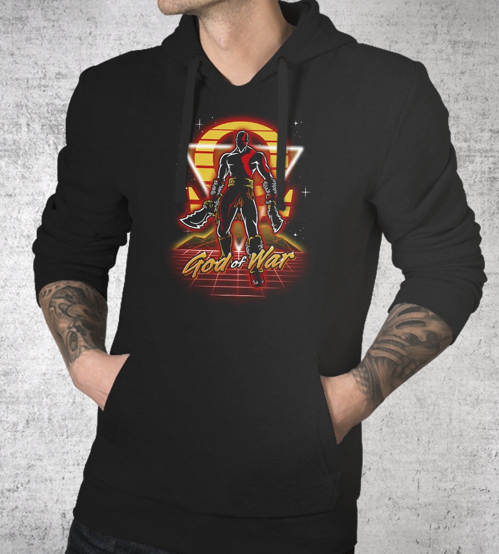 Retro War God Hoodies by Olipop - Pixel Empire