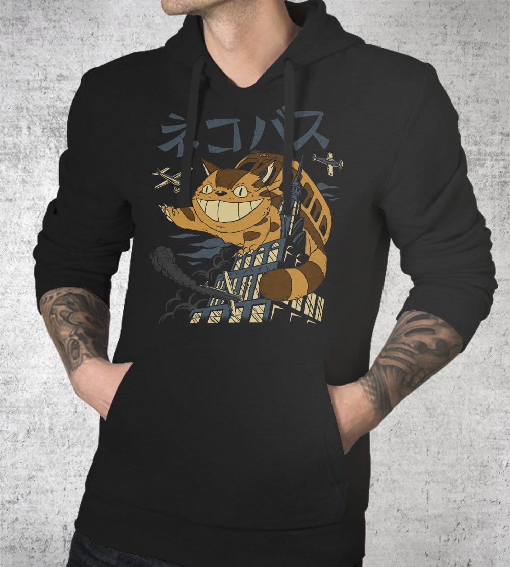 Cat Bus Kong Hoodies by Vincent Trinidad - Pixel Empire