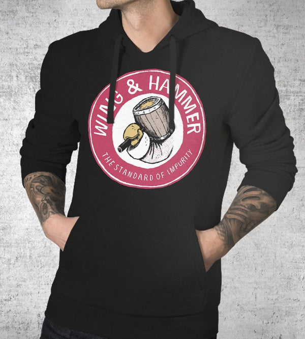 Wing & Hammer Hoodies by Louis Roskosch - Pixel Empire