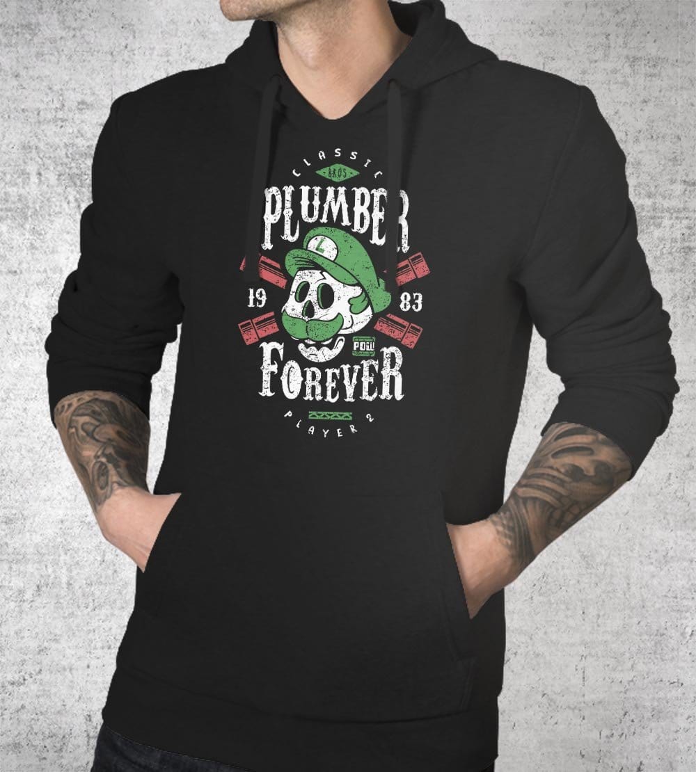 Plumber Player 2 Forever Hoodies by Olipop - Pixel Empire