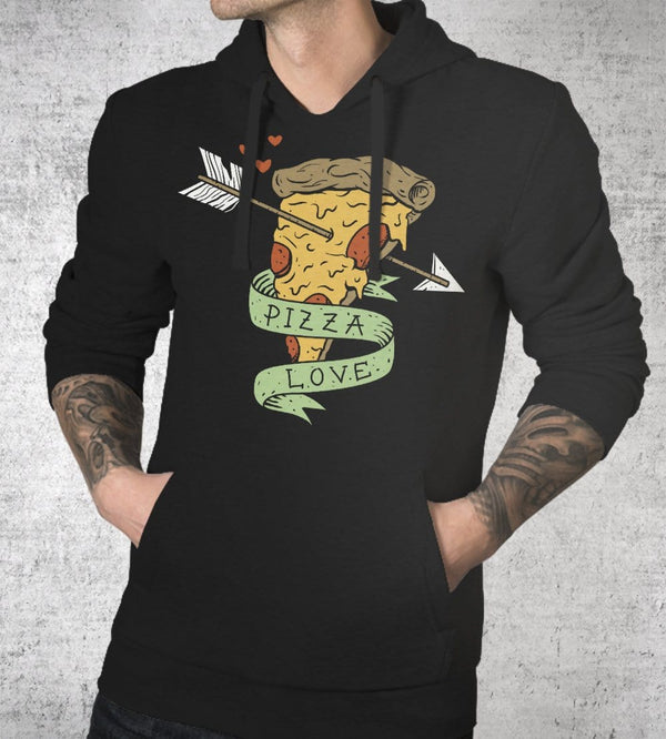 Pizza Love Hoodies by Vincent Trinidad - Pixel Empire