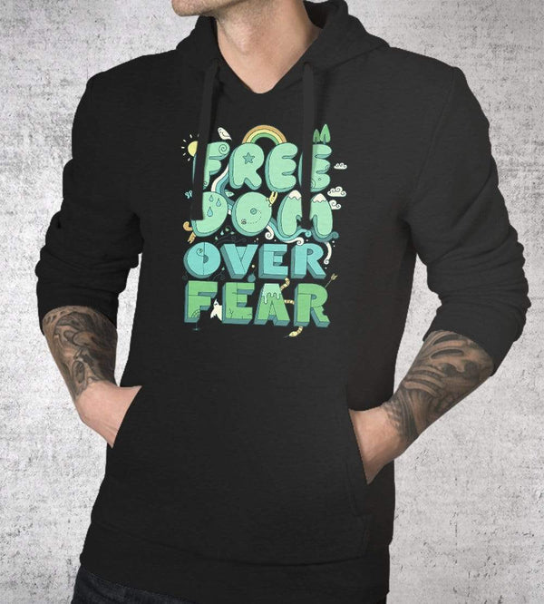 Freedom Over Fear Hoodies by Rick Crane - Pixel Empire
