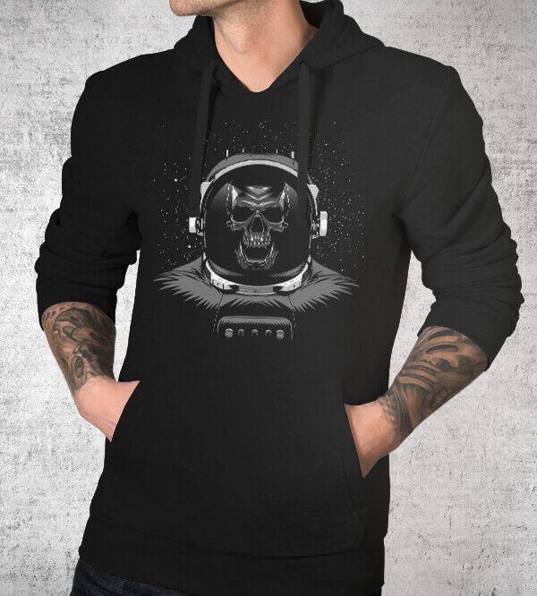 Skull Astronaut Hoodies by Alberto Cubatas - Pixel Empire