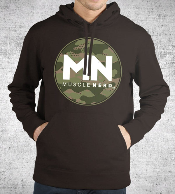 Camo Muscle Nerd Hoodies by Muscle Nerd - Pixel Empire
