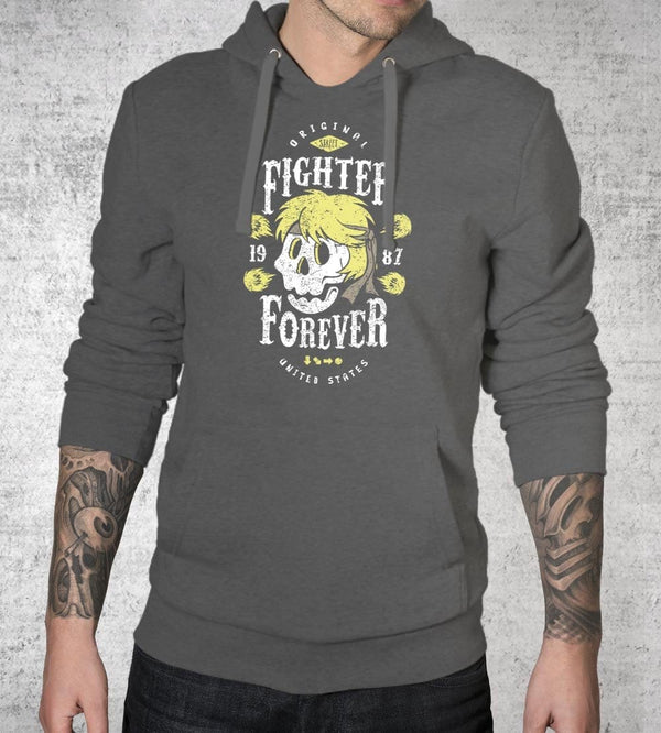 Fighter Ken Forever Hoodies by Olipop - Pixel Empire