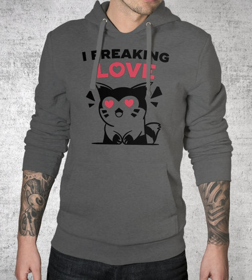 I Freaking Love Ferrets Hoodies by Dobbs - Pixel Empire