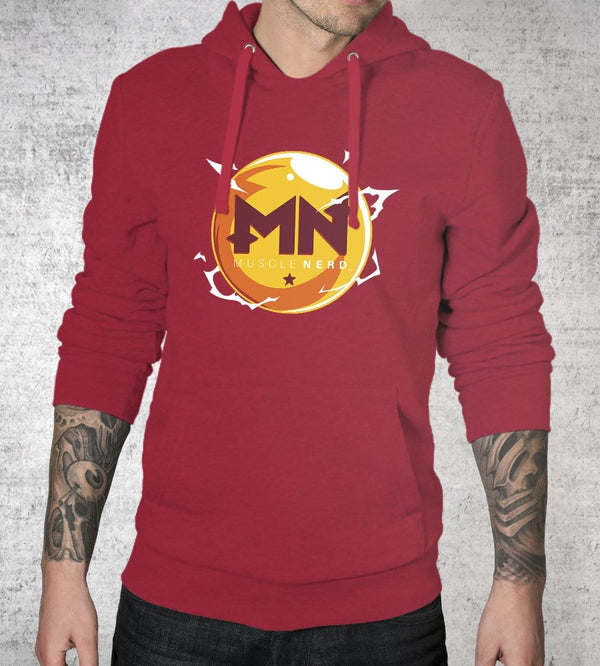 Muscle Nerd Ball Z Hoodies by Muscle Nerd - Pixel Empire
