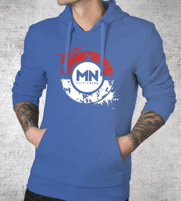 Pocket Monster Muscle Nerd Hoodies by Muscle Nerd - Pixel Empire