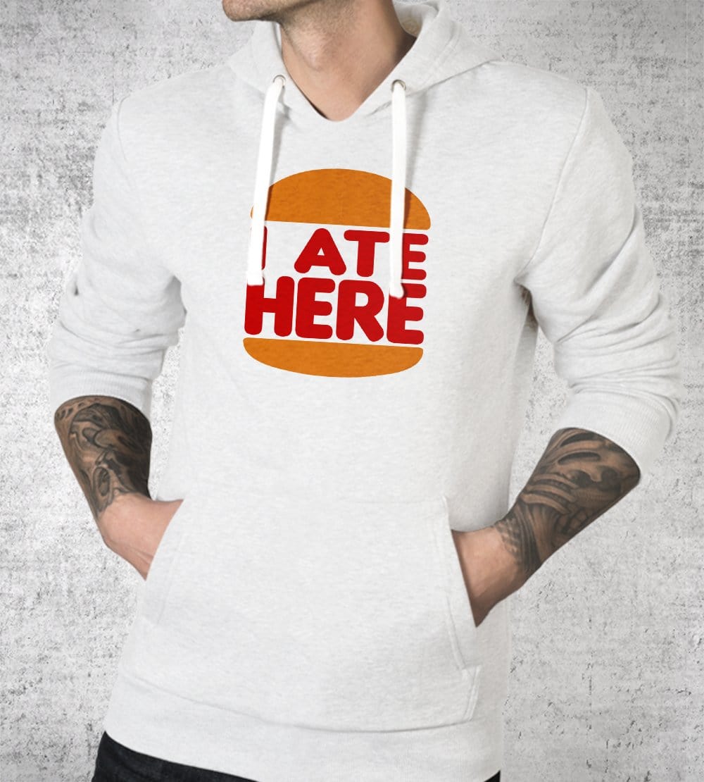 I Ate Here Retro Hoodies by Scott The Woz - Pixel Empire