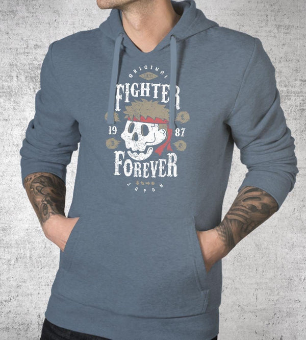 Fighter Ryu Forever Hoodies by Olipop - Pixel Empire