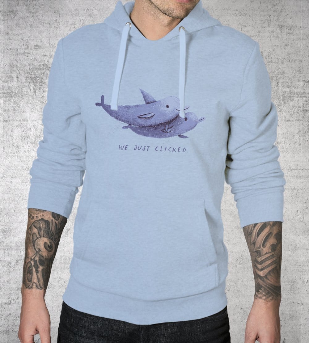We Just Clicked Hoodies by Louis Roskosch - Pixel Empire
