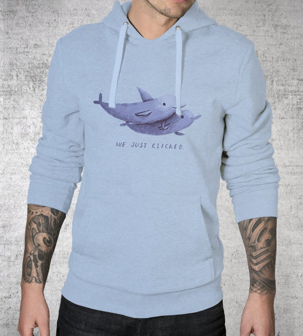 We Just Clicked Hoodies by Louis Roskosch - Pixel Empire