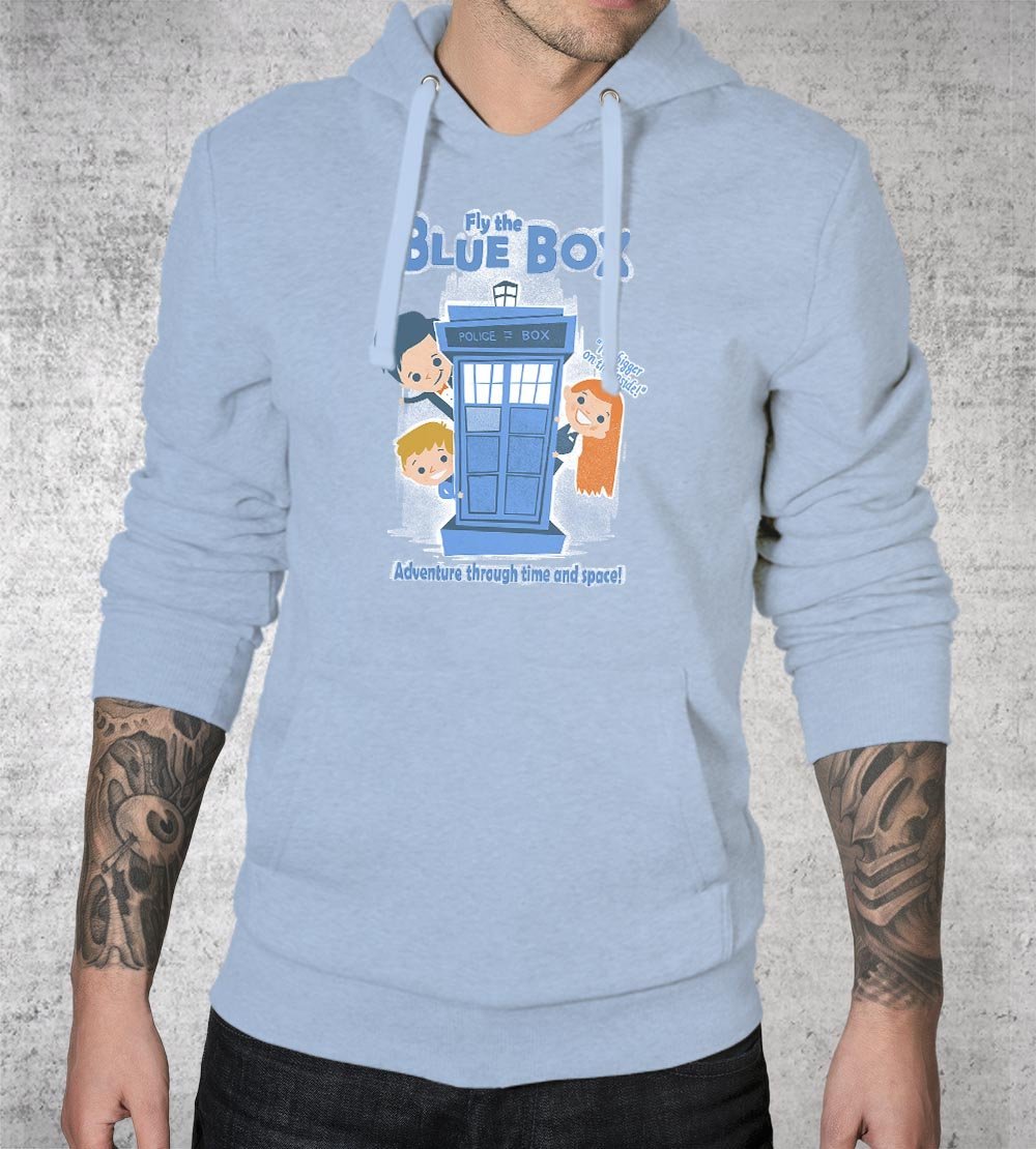 Fly the Blue Box Hoodies by Anna-Maria Jung - Pixel Empire