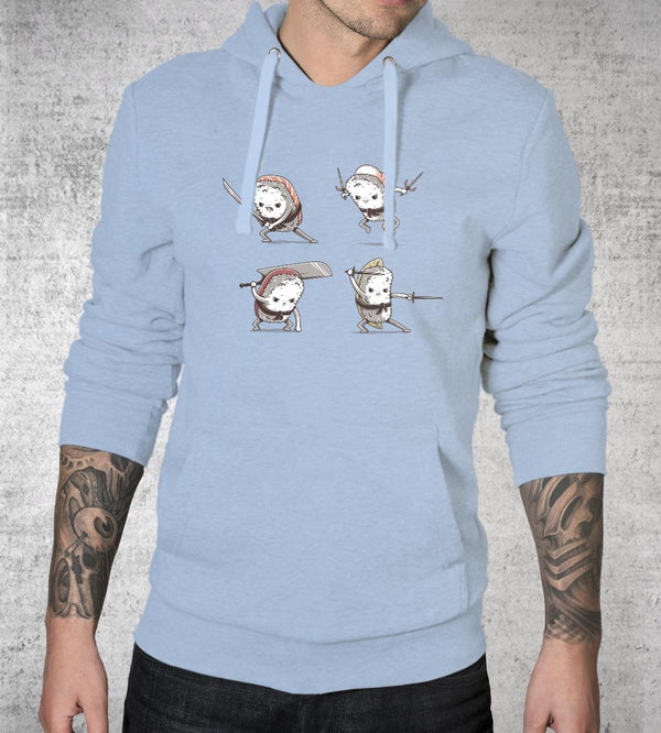 Samurai Sushi Hoodies by Elia Colombo - Pixel Empire
